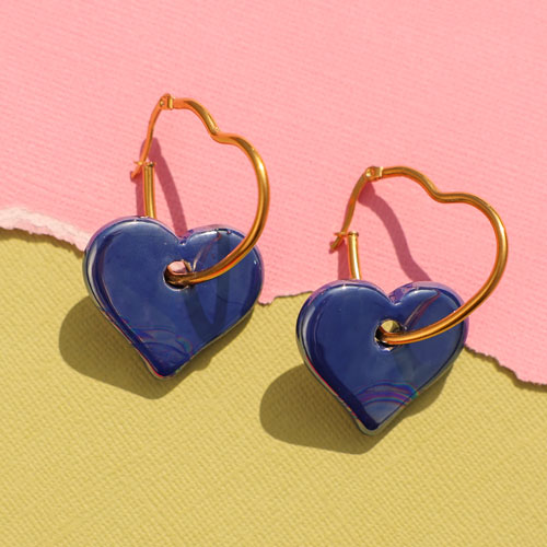 Realizza orecchini, collane e bracciali unici con cuore di ceramica greca DQ