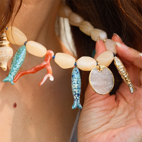 Ispirazione con le sardine DQ in ceramica 