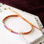 Braccialetti carini con perline sfaccettate in pietra naturale con effetto cristallo!