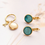 Bracciali e orecchini coordinati con cabochon