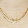 Combina collane e bracciali in acciaio inossidabile