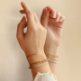 Combina collane e bracciali in acciaio inossidabile