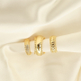 Ispirazione con orecchini ear cuff in acciaio inox