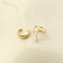 Ispirazione con orecchini ear cuff in acciaio inox