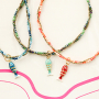 Mix & match con collana e orecchini con perline sfaccettate