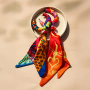 Momento di ispirazione con bandana foulard