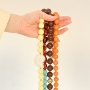 Collane colorate con perline in acrilico DQ rotonde