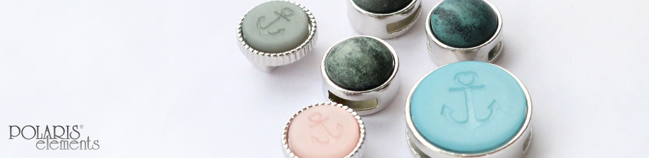 Castone/passante Cuoio&reg; per cuoio 15 mm e cabochon 20 mm